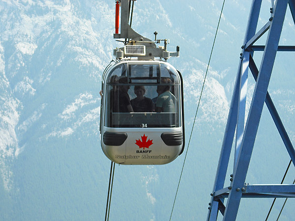 Cable car in Rockies